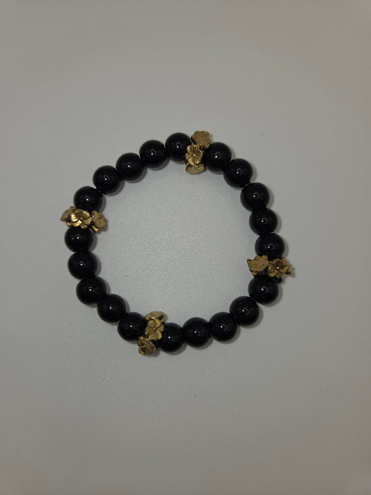 Midnight Bloom Halo Bracelet